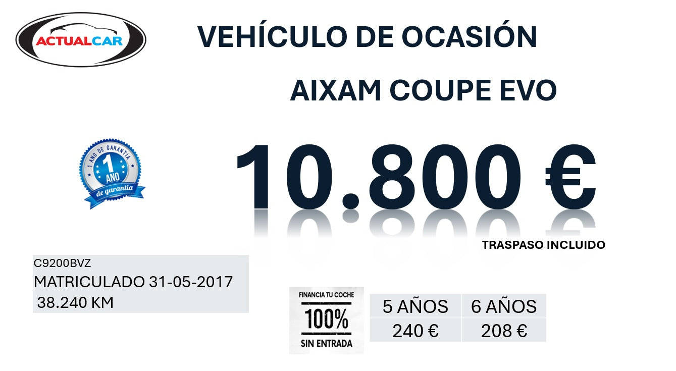 AIXAM COUPE EVO año 2017